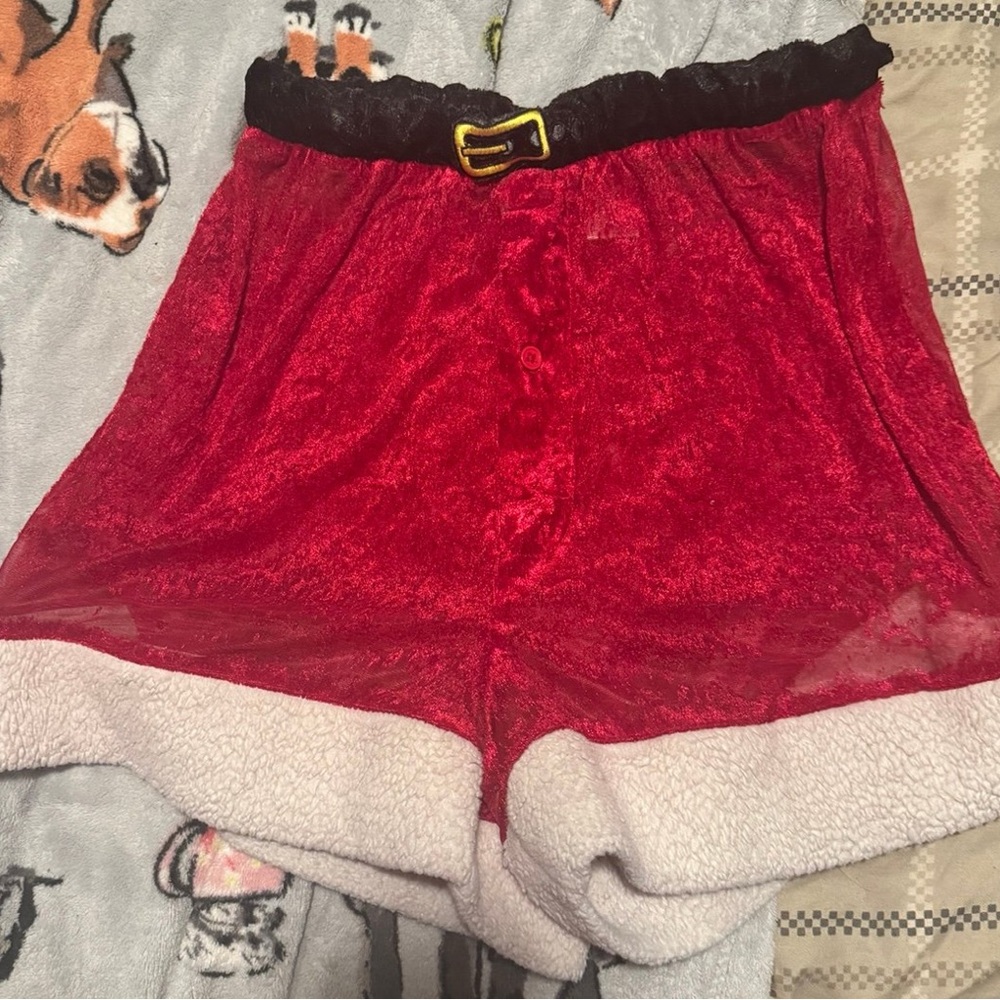 Mens Santa boxers Sz medium